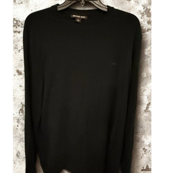 Michael Kors Black Long Sleeve Knit Pullover - Large - Picture 1 of 5